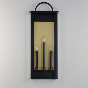 Maxim Lighting Manchester 3-Light X-Large Outdoor Wall Sconce Black