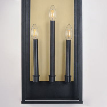 Maxim Lighting Manchester 3-Light X-Large Outdoor Wall Sconce Black