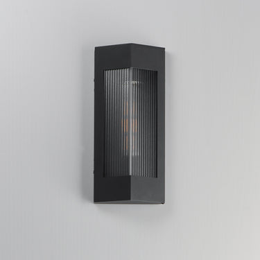 Maxim Lighting Triform 14" Outdoor Wall Sconce Black/Antique Brass