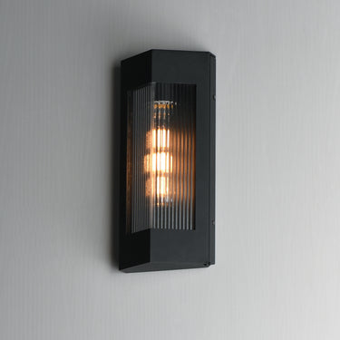 Maxim Lighting Triform 14" Outdoor Wall Sconce Black/Antique Brass