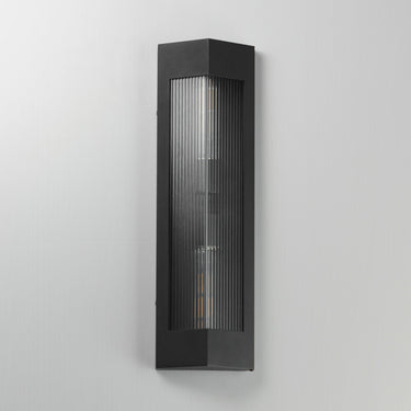 Maxim Lighting Triform 20" 2-Light Outdoor Wall Sconce Black/Antique Brass