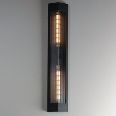 Maxim Lighting Triform 32" 2-Light Outdoor Wall Sconce Black/Antique Brass