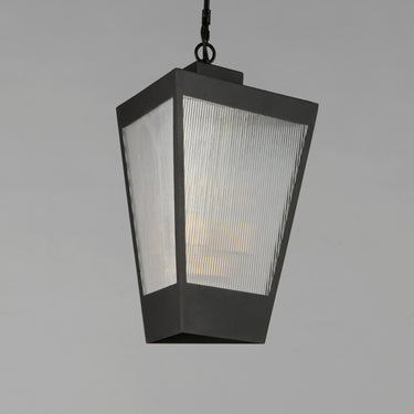Maxim Lighting Triform 14" 3-Light Outdoor Pendant Black/Antique Brass