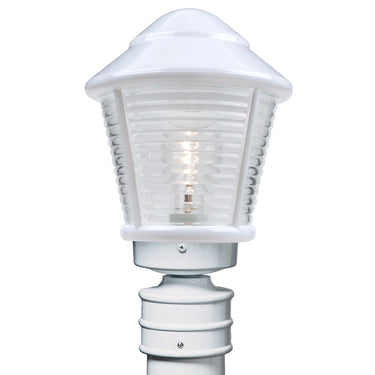 Costaluz 3100 post lantern: White | Besa Lighting