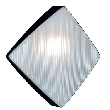 Costaluz 3110 wall sconce: Black / Frosted inside | Besa Lighting