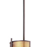 Maxim Lighting Caspian 2-Light Pendant Oil Rubbed Bronze/Antique Brass