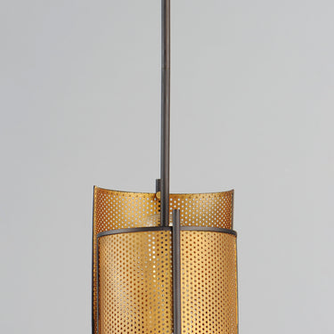 Maxim Lighting Caspian 2-Light Pendant Oil Rubbed Bronze/Antique Brass