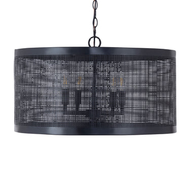 Maxim Lighting Hatcher 24" 4-Light Pendant Black