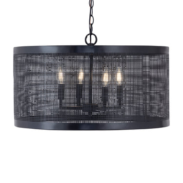 Maxim Lighting Hatcher 24" 4-Light Pendant Black