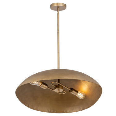 Maxim Lighting Denarii 24" Iron Pendant Natural Gold