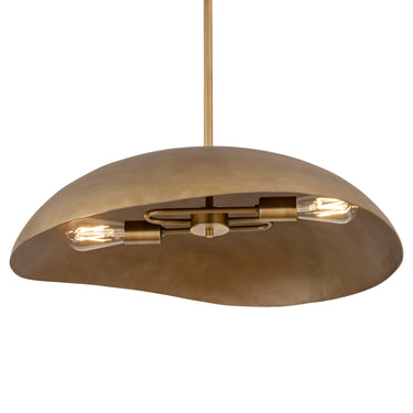 Maxim Lighting Denarii 24" Iron Pendant Natural Gold