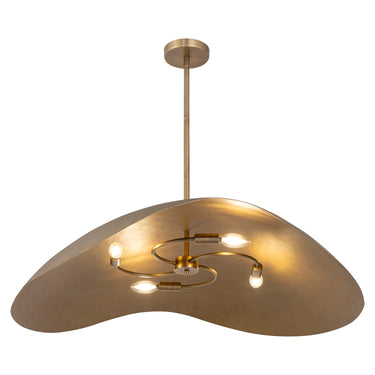 Maxim Lighting Denarii 36" Iron Pendant Natural Gold