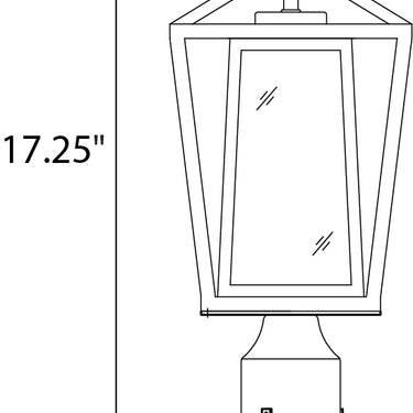 Maxim Lighting Artisan Outdoor Post Lamp Black