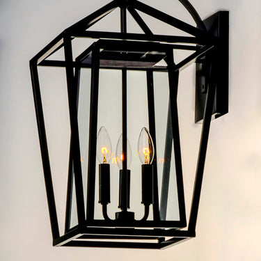 Maxim Lighting Artisan 3-Light Outdoor Wall Sconce Black