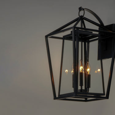 Maxim Lighting Artisan 3-Light Outdoor Wall Sconce Black