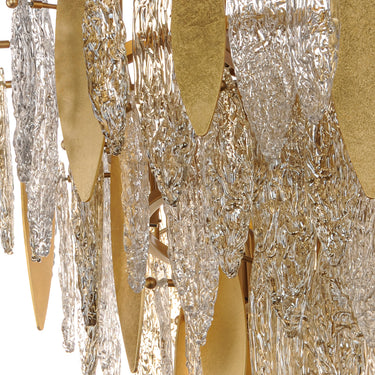 Maxim Lighting Majestic 10-Light Flush Mount Gold Leaf