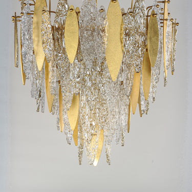 Maxim Lighting Majestic 10-Light Flush Mount Gold Leaf