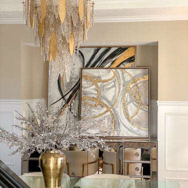Maxim Lighting Majestic 12-Light Chandelier Gold Leaf