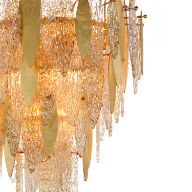 Maxim Lighting Majestic 12-Light Chandelier Gold Leaf