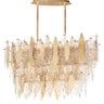 Maxim Lighting Majestic 18-Light Linear Chandelier Gold Leaf