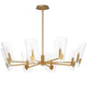 Maxim Lighting Armory 8-Light Chandelier Natural Aged Brass
