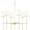 Maxim Lighting Huntington 6-Light Chandelier Satin Brass