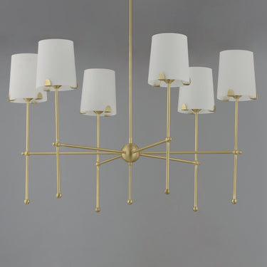 Maxim Lighting Huntington 6-Light Chandelier Satin Brass