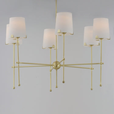 Maxim Lighting Huntington 6-Light Chandelier Satin Brass
