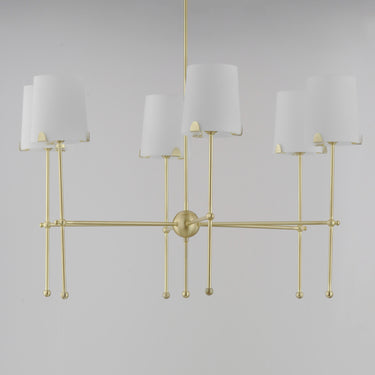 Maxim Lighting Huntington 6-Light Chandelier Satin Brass