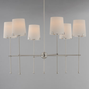 Maxim Lighting Huntington 6-Light Chandelier Satin Nickel