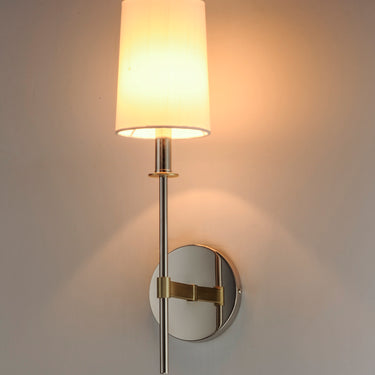 Maxim Lighting Uptown Wall Sconce Satin Brass/Polished Nickel