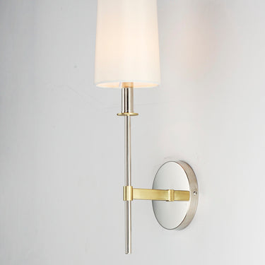 Maxim Lighting Uptown Wall Sconce Satin Brass/Polished Nickel