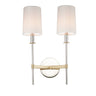 Maxim Lighting Uptown 2-Light Wall Sconce Satin Brass/Polished Nickel