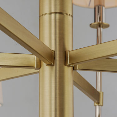 Maxim Lighting Uptown 5-Light Chandelier Satin Brass/Polished Nickel