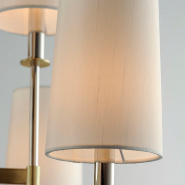 Maxim Lighting Uptown 8-Light Chandelier Satin Brass/Polished Nickel