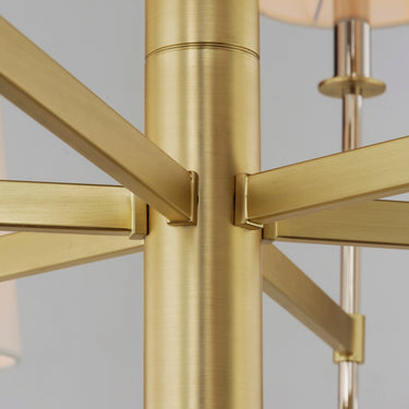 Maxim Lighting Uptown 8-Light Chandelier Satin Brass/Polished Nickel