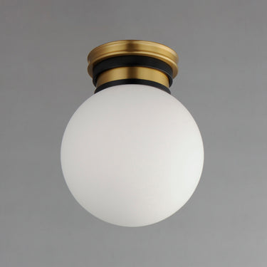 Maxim Lighting San Simeon LED Flush Mount Black/Natural Aged Brass