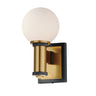 Maxim Lighting San Simeon 2-Light LED Wall Sconce Black/Natural Aged Brass