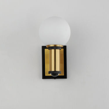 Maxim Lighting San Simeon 2-Light LED Wall Sconce Black/Natural Aged Brass