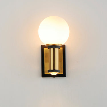 Maxim Lighting San Simeon 2-Light LED Wall Sconce Black/Natural Aged Brass