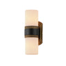 Maxim Lighting Ruffles 2-Light Bath Vanity Black/Antique Brass