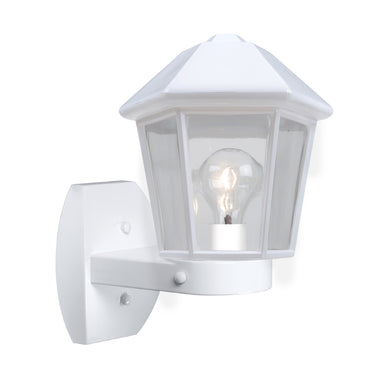 Costaluz 3272 wall lantern: White | Besa Lighting