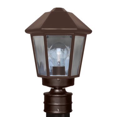 Costaluz 3272 post lantern: Bronze | Besa Lighting