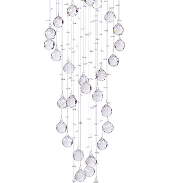 Finesse Decor Crystal Chandelier Double Helix// 12 Light