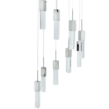 Finesse Decor Rectangular Crystal Chandelier 9 Light
