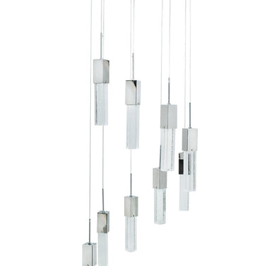 Finesse Decor Rectangular Crystal Chandelier 9 Light