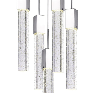 Finesse Decor Rectangular Crystal Chandelier XL 5 Light