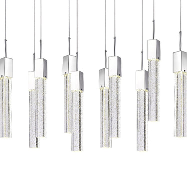 Finesse Decor Rectangular Crystal Chandelier XL 10 Light