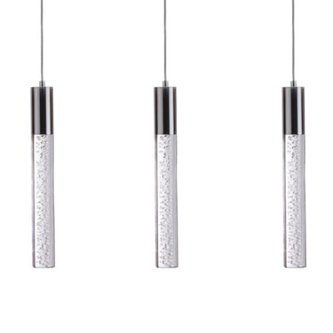 Finesse Decor Acrylic Cylinder Chandelier 3 Light