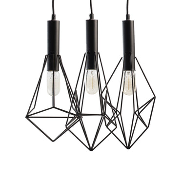 Finesse Decor Adele Geometric Pendant 3 Light